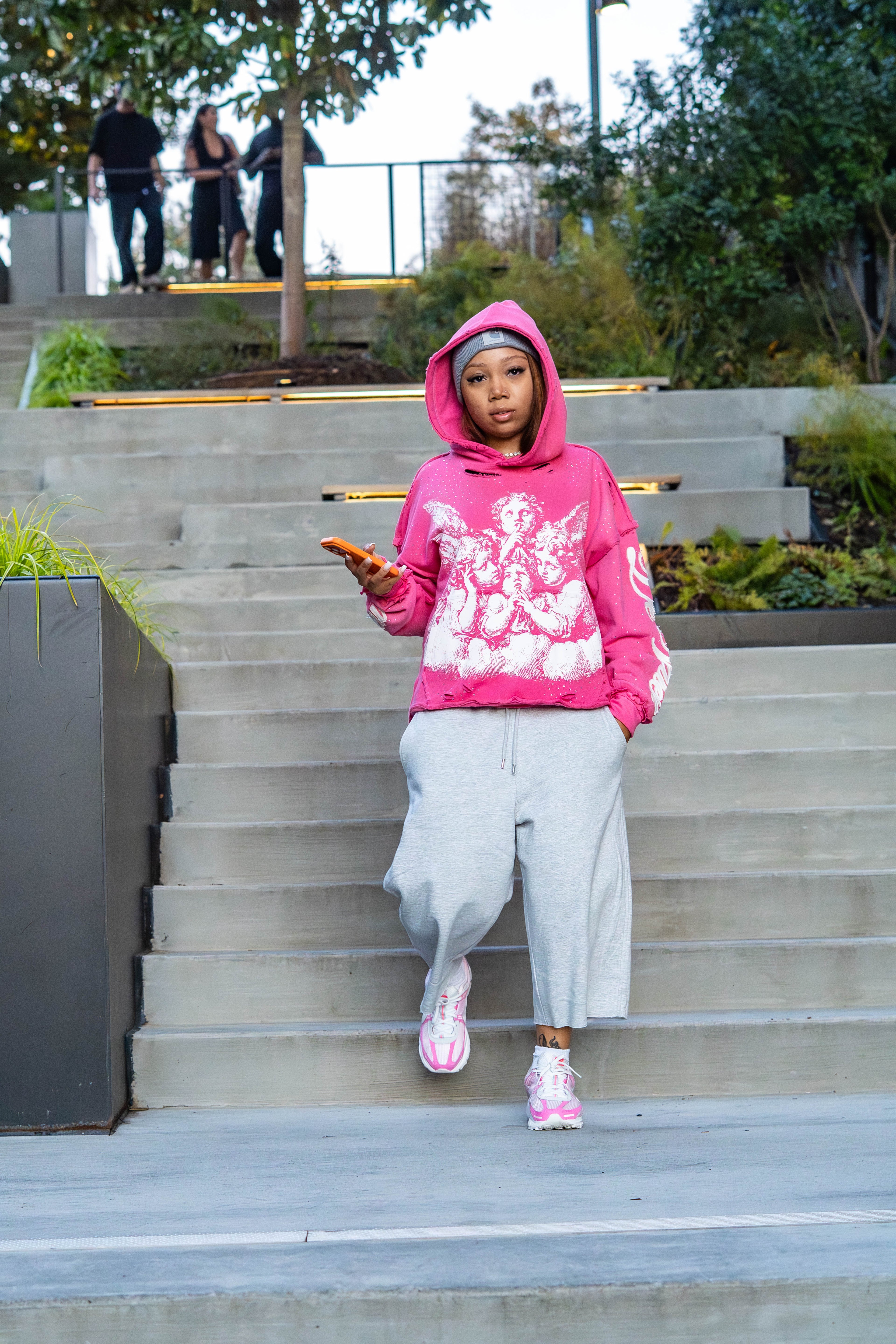 Pink “Ange De Valeur” Hoodie