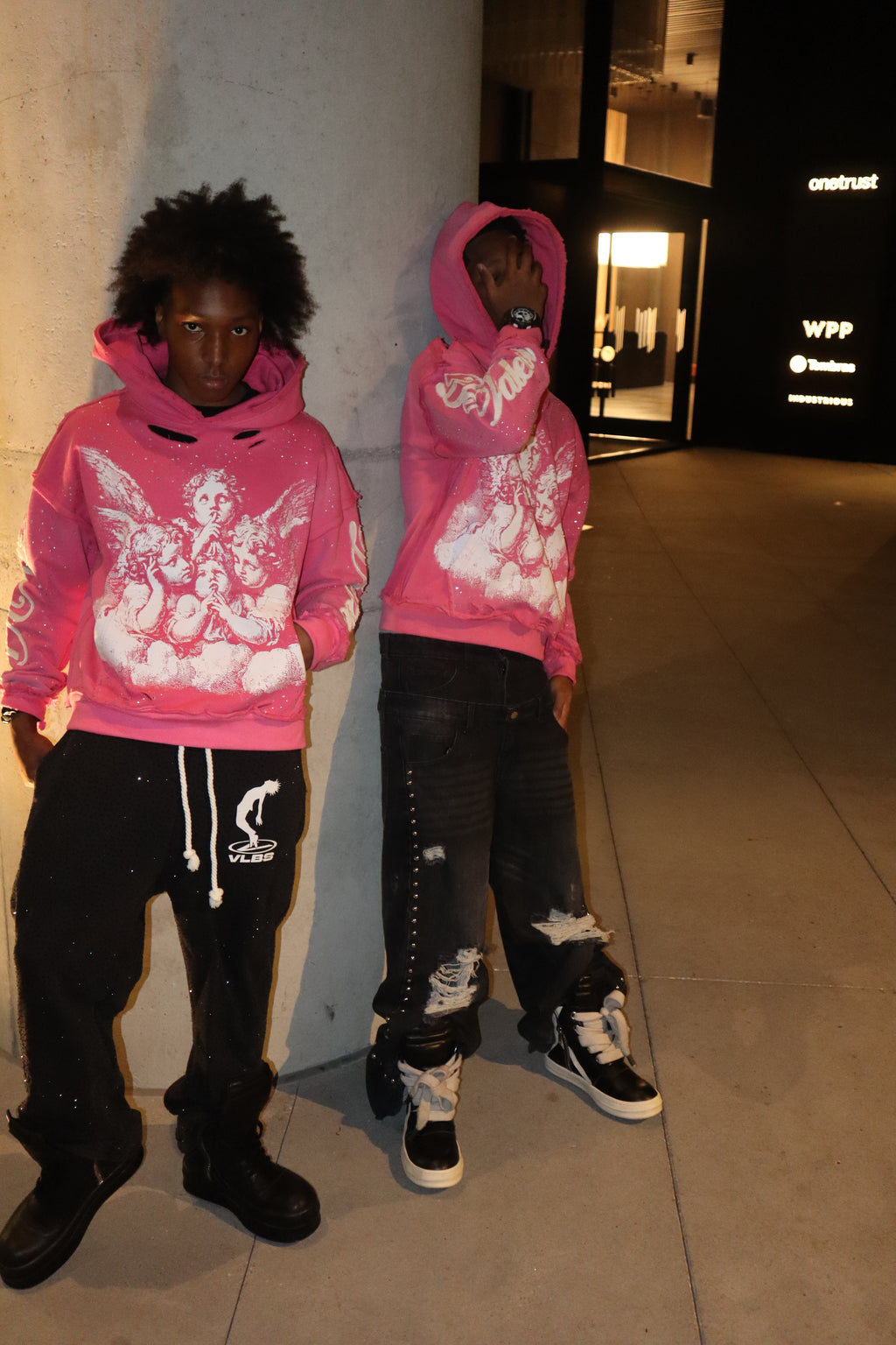 Pink “Ange De Valeur” Hoodie
