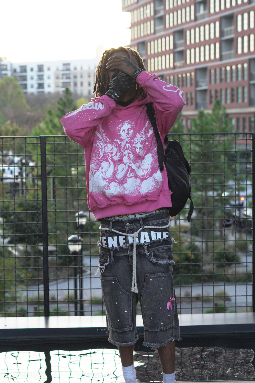 Pink “Ange De Valeur” Hoodie