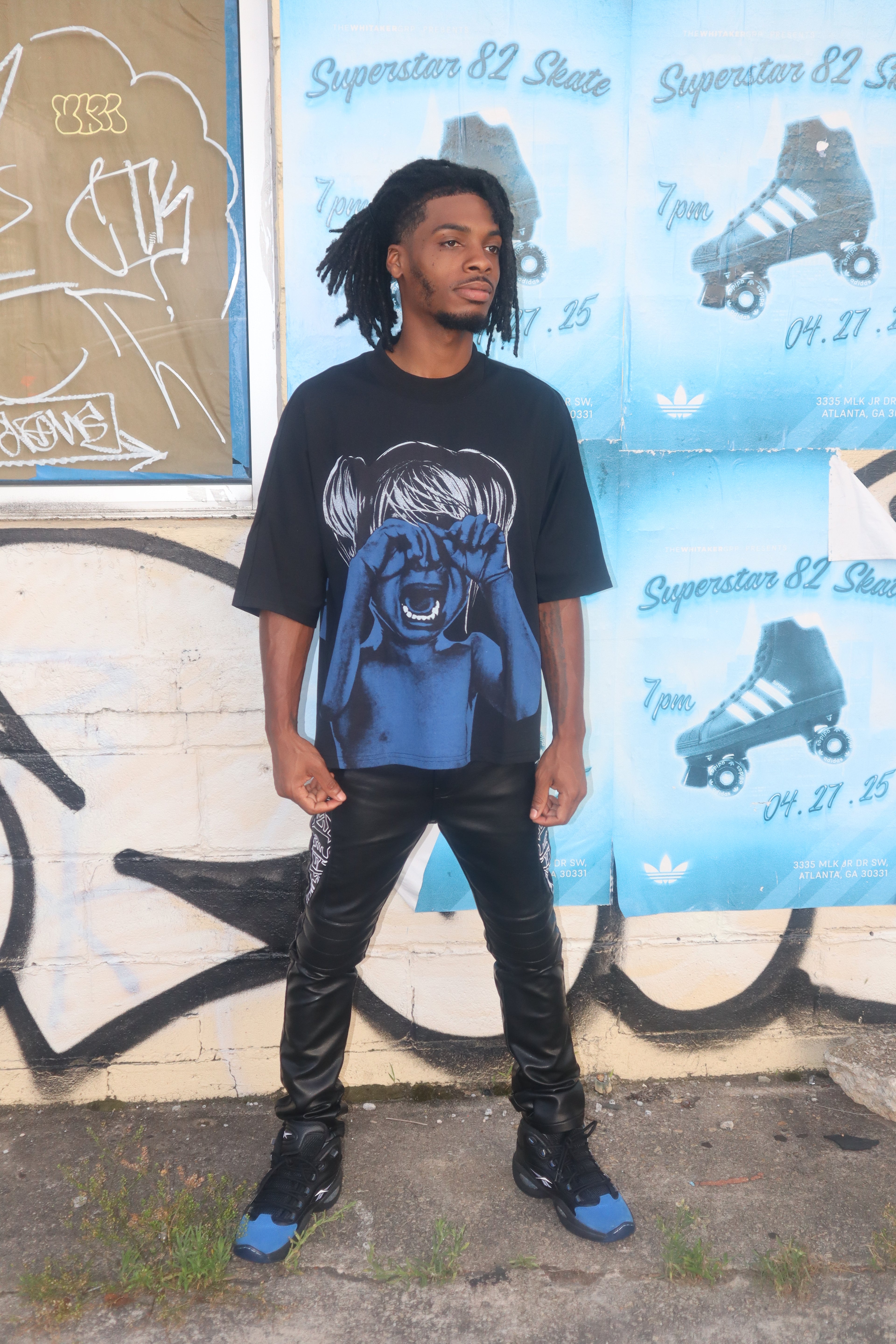 Blue “Tormented” Tee
