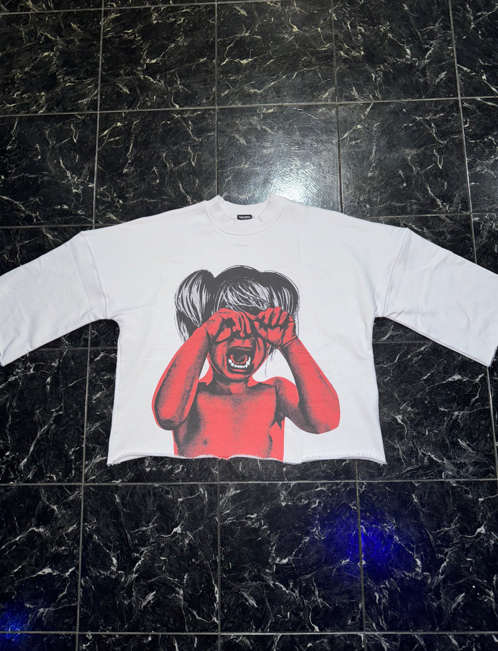 White Red “Tormented” Tee
