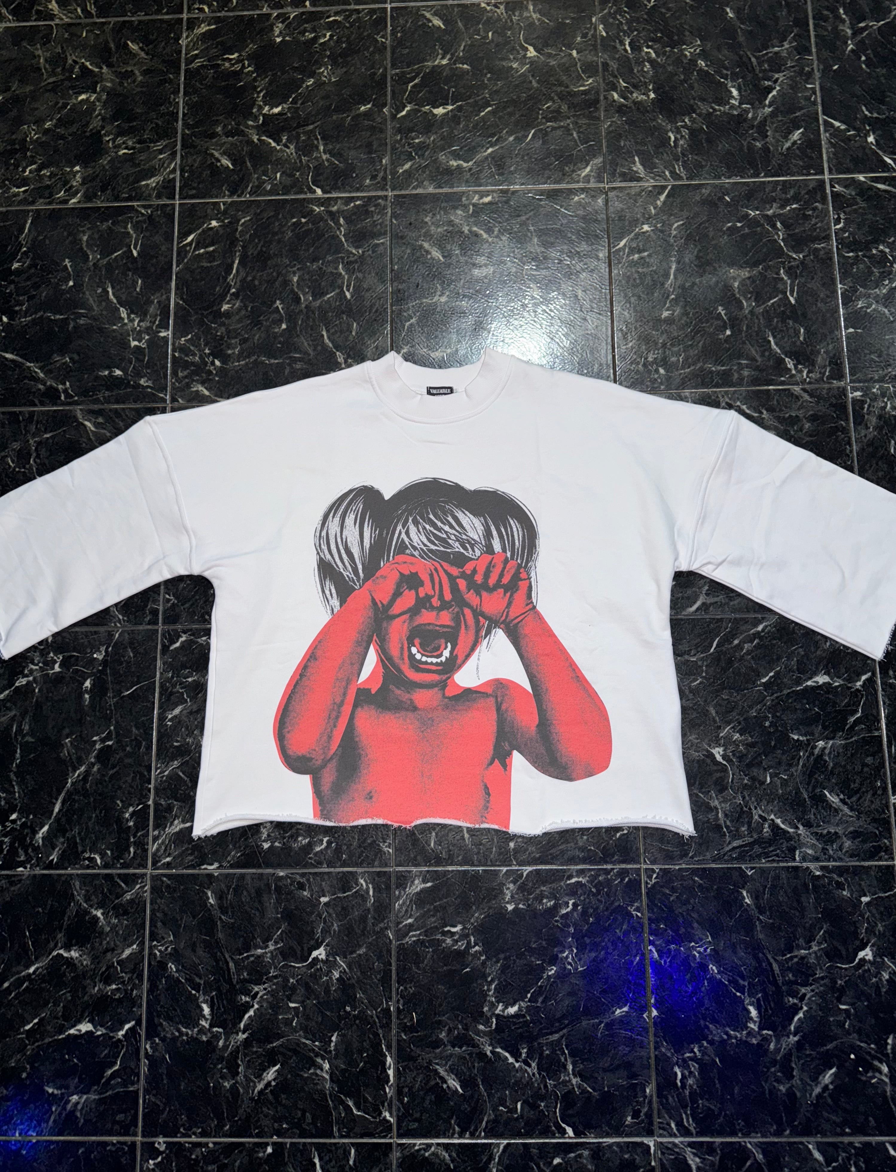 White Red “Tormented” Tee