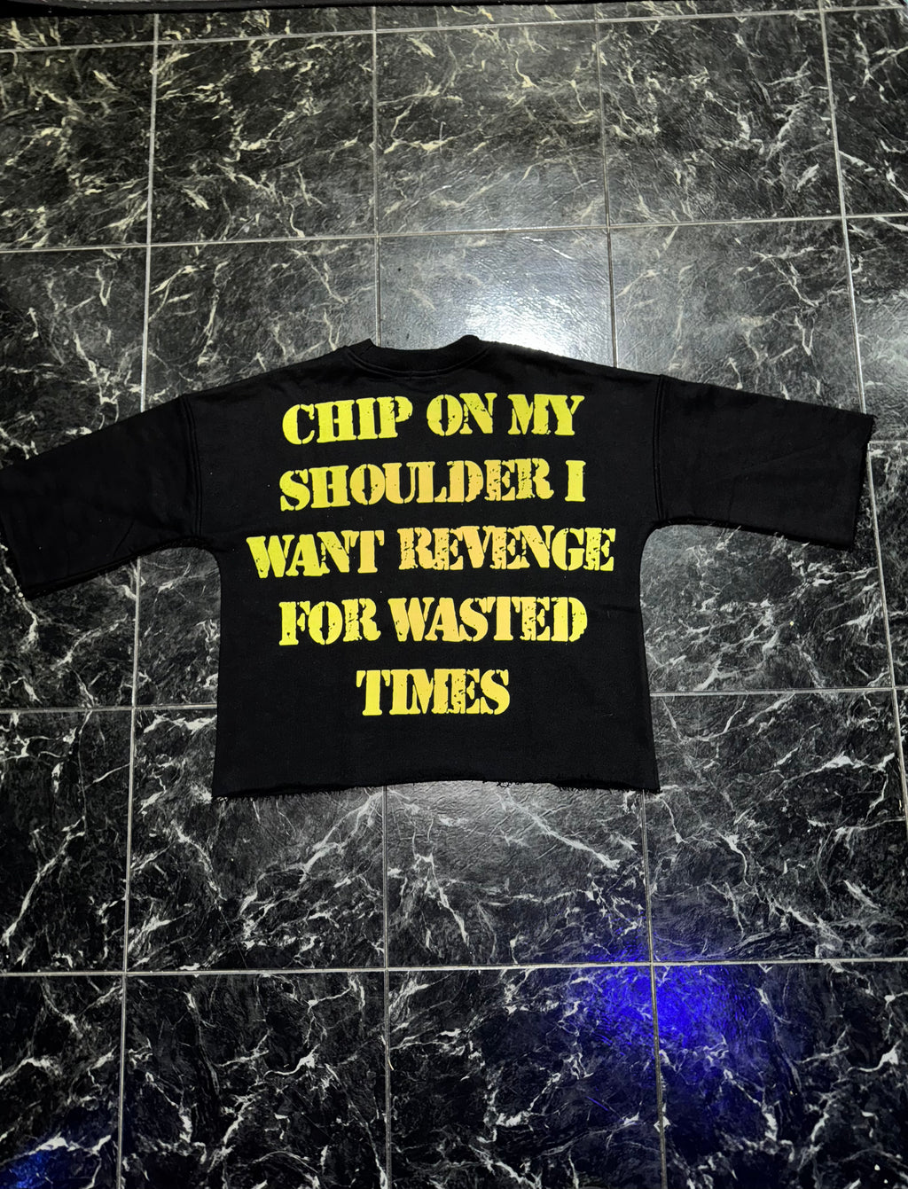 Black Yellow “Tormented” Tee