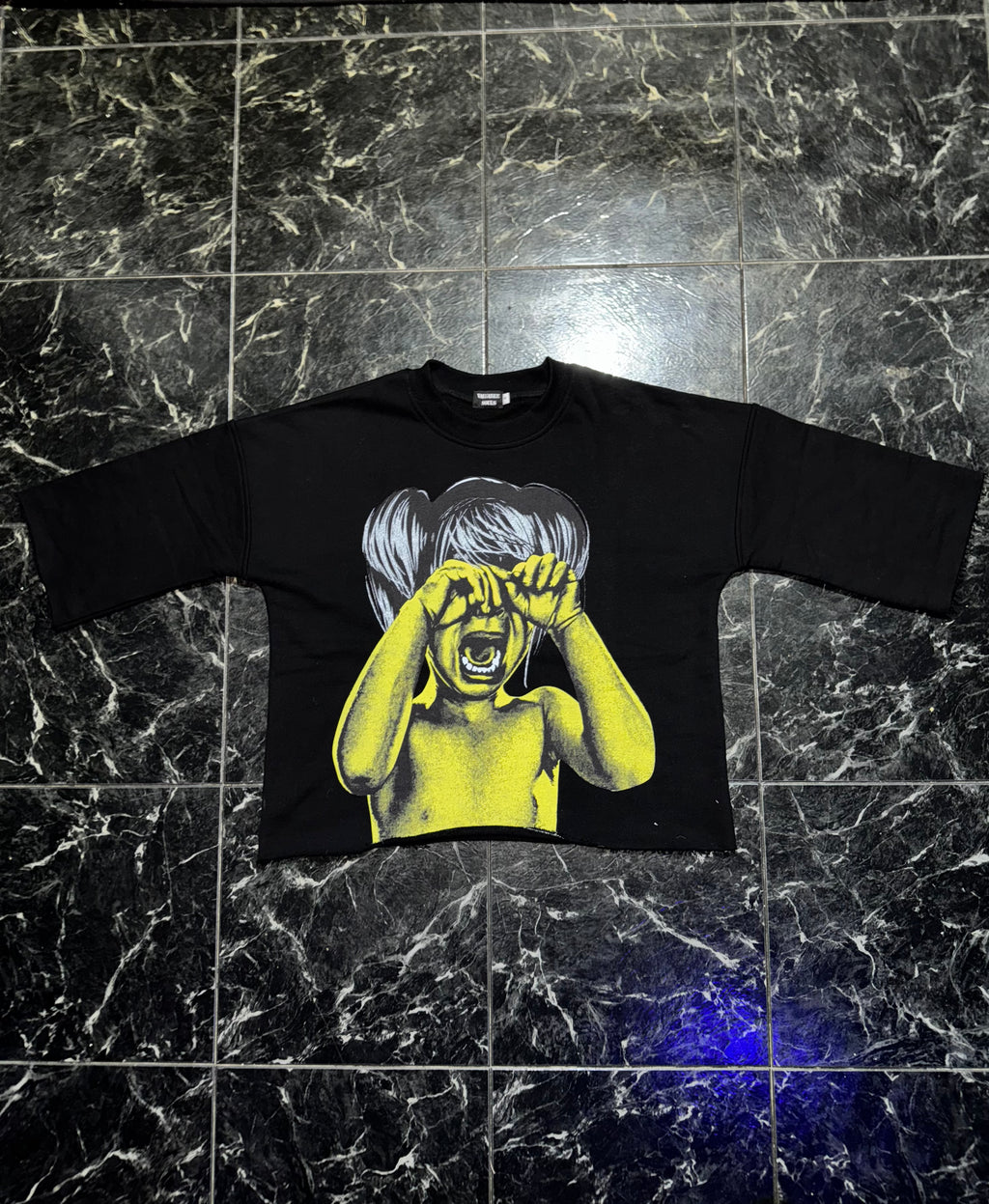 Black Yellow “Tormented” Tee