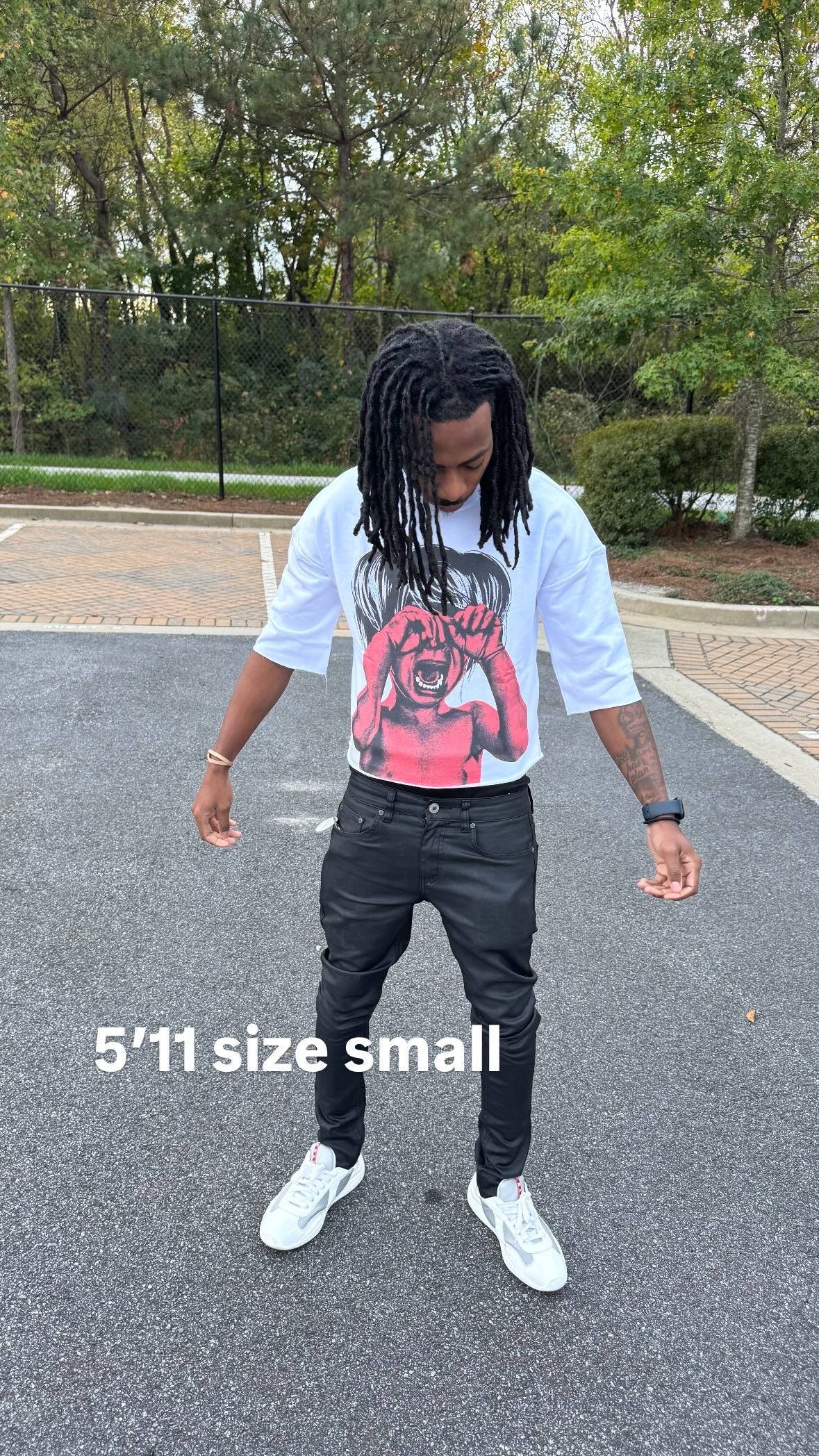 Black Yellow “Tormented” Tee