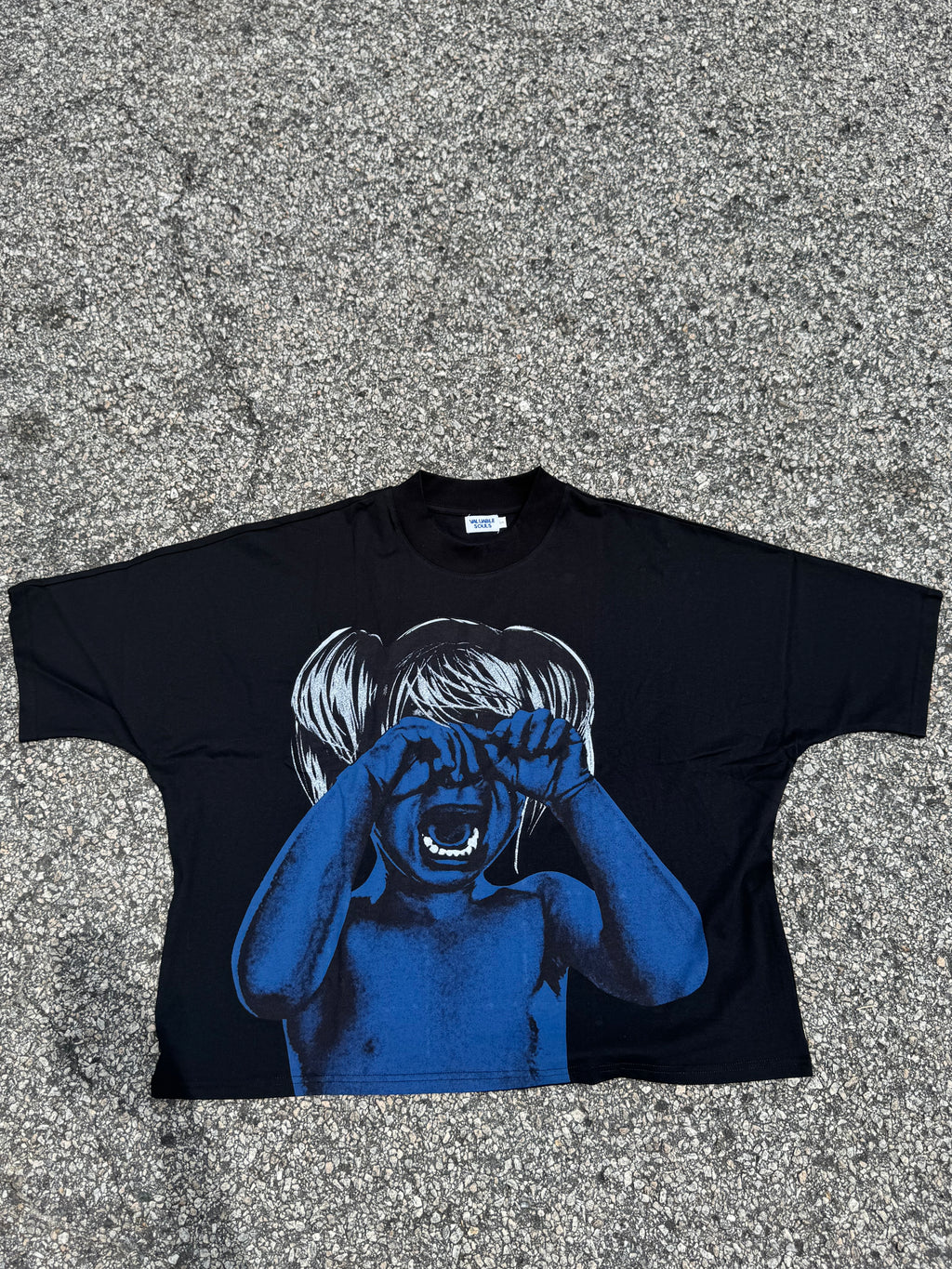 Blue “Tormented” Tee