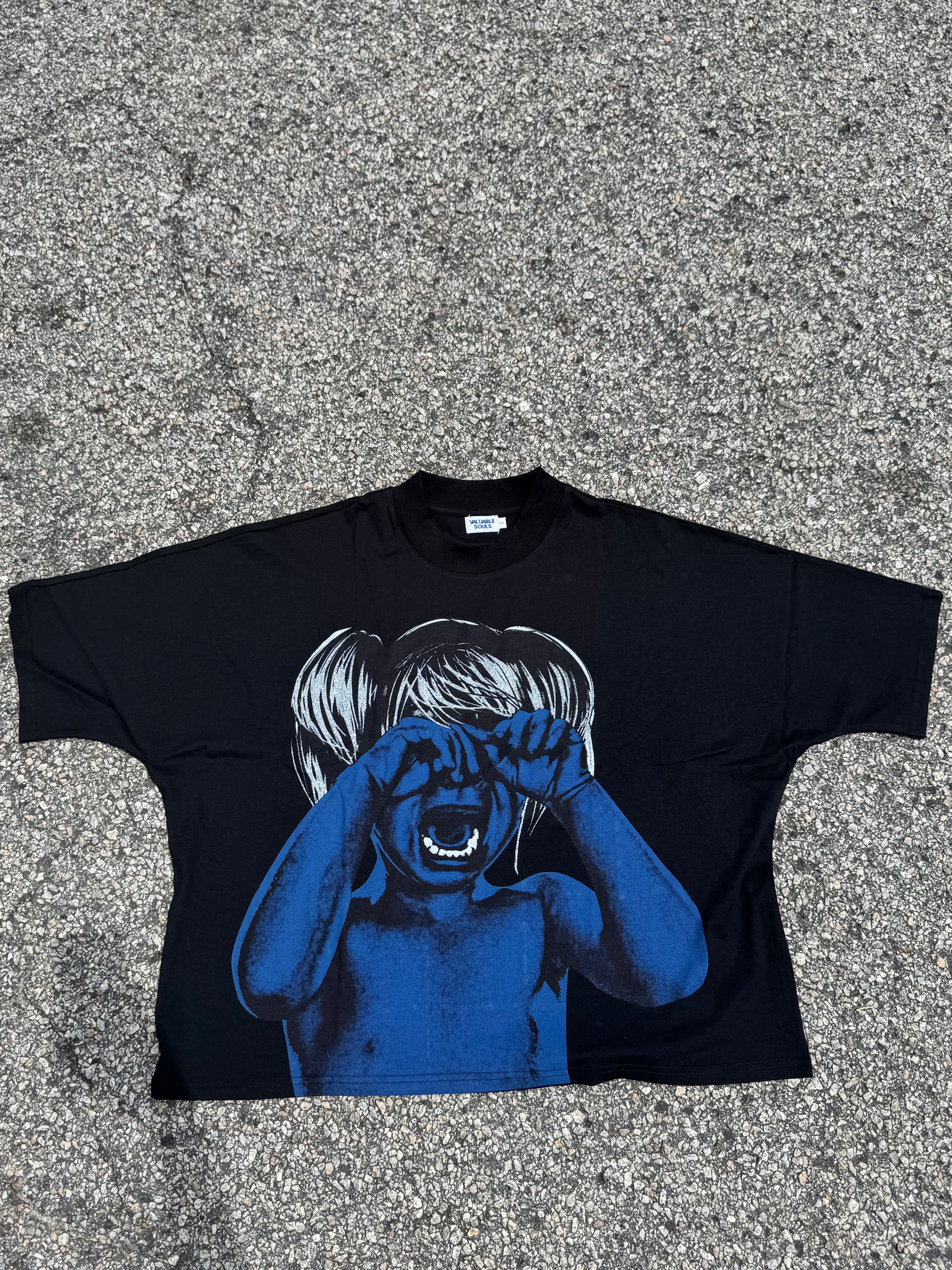 Blue “Tormented” Tee