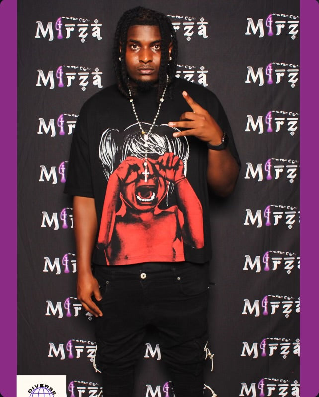 Blue “Tormented” Tee