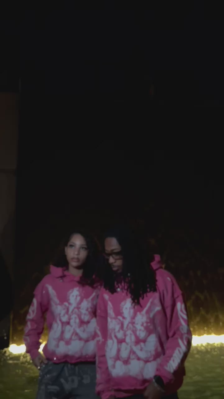 Pink “Ange De Valeur” Hoodie